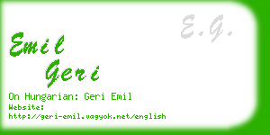 emil geri business card